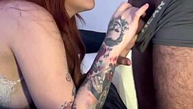 he pushed his dick hard into the beautiful redhead's ass