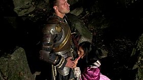 Veronica Da Souza Hides Under Gown for a Wild Lordly Fuck