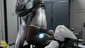 huge ass female robot gets plowed by hung alien in part 1