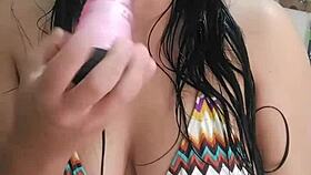 This latina girl couldn't find a guy to fuck her, so she turns to lesbian action to satisfy her cravings!