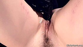 Submissive Whipped and Caned While Bound in Devices