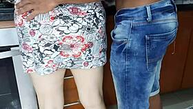 horny stepmother lets her stepson suck her pussy