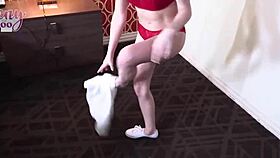 A lucky teacher gets sucked by Aften Opal in a quickie 😏