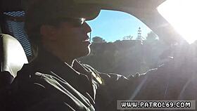 police pull over brunette for cavity search anal assfucking