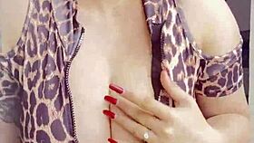 Blonde's big natural tits out for you, ready for intense action