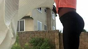 Crazybitch folds clothes while twerking