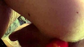 Anal Gaping with Huge Horse Cock Dildo