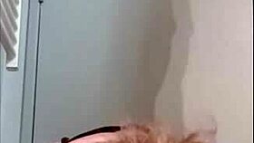 Want to see a slave in bondage pissing and blowing for cum?