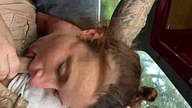 slut sucking cock with intense emotion