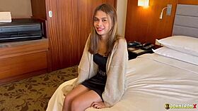 Skinny Thai Slut Rides Cowgirl in Bangkok