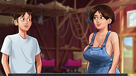 Big Tits Clash with Monster Cock in Summertime Saga Adventure