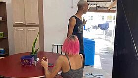 The friend Maloka from Carmona and I in his backyard.