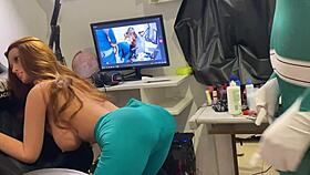 During the Corinthians vs Flamengo game, she uses SEX TOY on REAL DOLL.