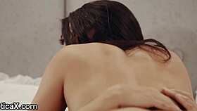 Horny Brunette Eroticax Fulfills Deepest Desires with Sensual Licking and Cowgirl Riding