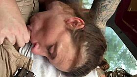 slut sucking cock with intense emotion