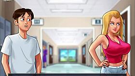 Big Tits Clash with Monster Cock in Summertime Saga Adventure