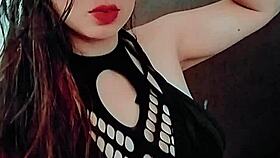 maya shows off her new lingerie on webcam