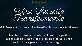 Transforming doggystyle with french furry!