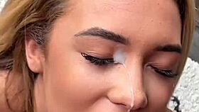 Petite 18+ blonde, why you screaming in POV missionary with cum splashing after rough doggy?