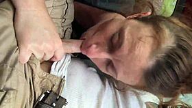 slut sucking cock with intense emotion