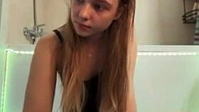 Crazy BBW Teen Masturbates Wet Pussy In Shower On Webcam