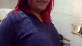 Mature BBW in the Kitchen