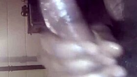 bbc masturbation leads to huge black dick cumshot 😩