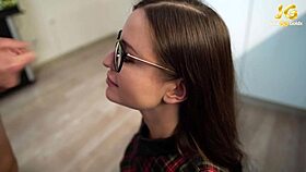 neighbor julia gold sucks monster cock for cum on face 😍