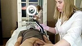 Russian beauty shaves before hard fucking 😍