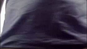 Filipina girlfriend's video call sex with roommate in bedroom