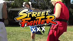 jade kush as chun li gets fucked by two big cocks