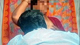 The Indian teacher is kissing with his student in a passionate way