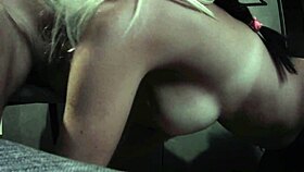 Milf In Lingerie Moans During Blowjob With Cum In Mouth