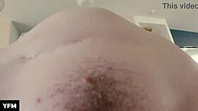 eating out stepmom's pussy in kitchen pov