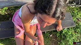 Caught a naughty brunette in the private sector, banged her with a sea view! 🌊