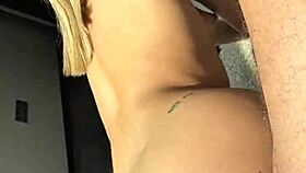 Petite 18+ blonde, why you screaming in POV missionary with cum splashing after rough doggy?