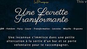 Transforming doggystyle with french furry!