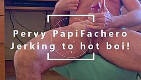 Step daddy shares videos showing off his muscular body and ass with son