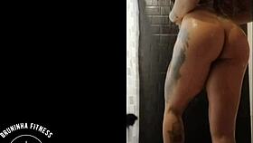 I love watching that redhead shave her wet pussy smooth in the shower