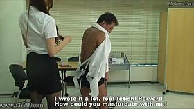 japanese femdom foot worship tease