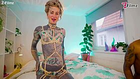 Hardcore stud goes deep in the tattooed babe anal 😍🔥