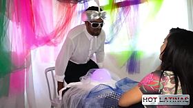 naughty brunette fucks and gets anal with amateurs