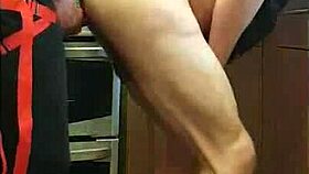 Pegging boyfriend's ass in kitchen, cornfield, bathroom with ass to mouth