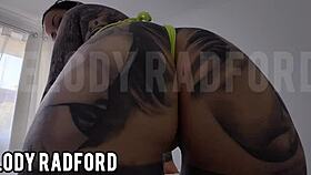 Slutty Twerking And Teasing Melody Radford With Huge Shaved Pussy