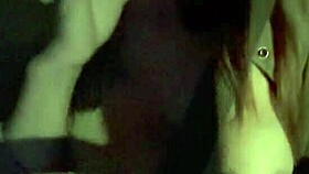 Artemisia Love flashing big tits nipples smoking in car