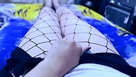 i sent this by mistake, my horny latina stepsister undressing and touching herself