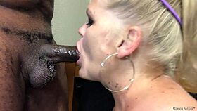 Jenna Jaymes Gives Deepthroat Blowjob to Big Black Cock in Hotel