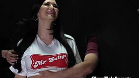 Super Busty Milf Sucks All The Cum Out Of Cocks