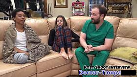 dr tampa performs the procedure on aria nicole backstage.