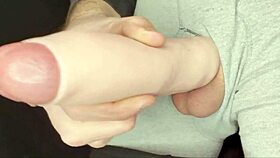 robbystrokes huge cumshot with foreskin extender backstage 😜